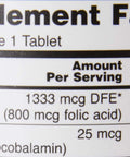NOW Folic Acid 800 mcg 250 tablets