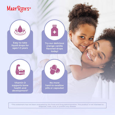 Maryruth Organics Kids Multivitamin for Toddlers | USDA Organic | Toddler Vitamins Liquid Drops for Kids Ages 1-3 | Immune Support & Overall Wellness | Vegan | Non-GMO | Gluten | 2 Fl Oz