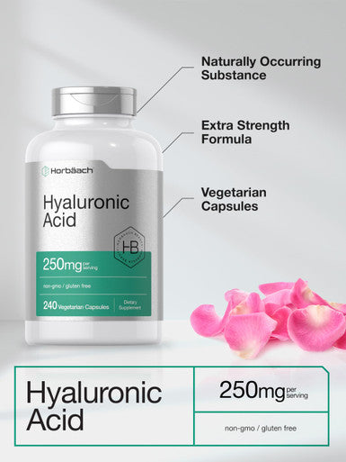 Horbaach Hyaluronic Acid Capsules 240 Count 250 Mg