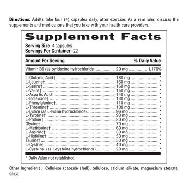 Country Life Maxi-Amino With 16 Free Form Amino Acids 90 Vegetarian Capsules Certified Gluten Free Certified Vegetarian