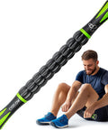 Muscle Roller Stick, Body Massage Stick, Myorelease Fascia Trigger Point Roller Tool W/ 9 Rollers & Non-Slip Handles For Deep Tissue Massage Pain Relief & Maximum Muscle Recovery - By Cozlow