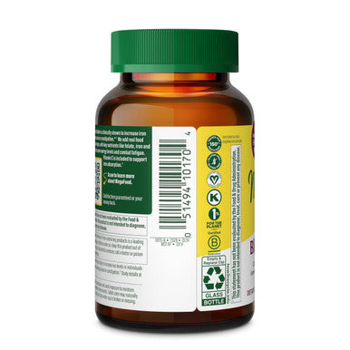 MegaFood Blood Builder - Iron Supplement Clinically Shown To Increase Iron Levels Without - Iron Supplement For Women With Vitamin C Vitamin B12 And Folic Acid - Vegan - 30 Tabs