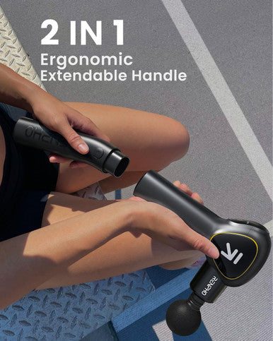 Renpho Massage Gun Deep Tissue, Fsa Hsa Eligible, Valentine Gifts, Back Massager For Pain Relief With Long Extension Handle,Percussion Handheld Mini Muscle Massagers Cordless For Athletes Neck,Reach