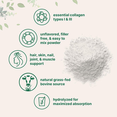 Micro Ingredients Collagen Peptides Powder 1lb | Hydrolyzed Type I & III Bovine Collagen for Women & Men | High Absorption | Unflavored Keto & Paleo Friendly | Easy to Mix Non-GMO