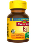 Nature Made Vitamin B1 100 Mg Dietary Supplement For Energy Metabolism Support 100 Tablets 100 Day Supply