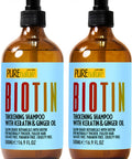 Biotin Shampoo and Conditioner Set Sulfate Deep Treatment with Morrocan Argan Oil Helps with Hair Growth and Fight Hair Loss