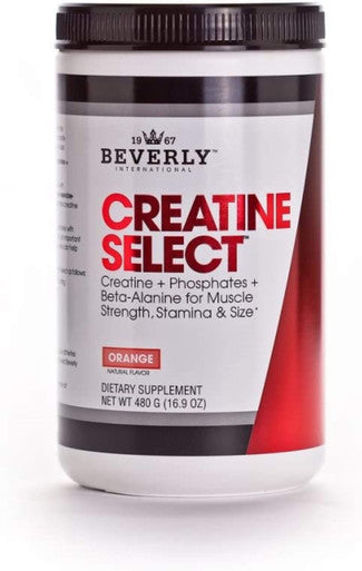 Beverly International Creatine Select with Phosphates 40 Servings. A Fail-Proof Creatine Monohydrate Formula. Boost Muscle Size Strength Endurance and Recovery. for Men and Women. Tastes Like Tang