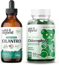 Wild & Organic Cilantro Tincture 4 Fl Oz & Chlorophyll Gummies