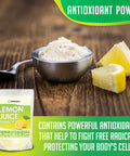 Xprs Nutra Lemon Juice Powder - Lemon Powder Immunity Boost Rich in Vitamin C - Lemon Concentrate for Smoothies Beverages and More - Vegetarian and Vegan Friendly (4 oz)