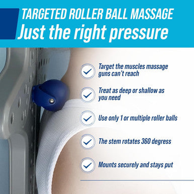 Ez-Bak Wall Mounted Roller Ball Neck And Back Massager - Deep Tissue Myofascial Release Tool, Adjustable Roller Balls For Trigger Point Therapy, Pain Relief, Flexibility, And Full Body Muscle Recovery