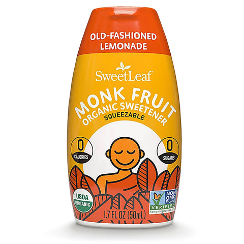SweetLeaf Orange Passionfruit Liquid Monk Fruit - Monk Fruit Liquid Sweetener Drops, Organic Monk Fruit Extract, Zero Calorie Sweetener, Sugar Free, Keto Friendly, Erythritol Free - 1.7 Fl Oz