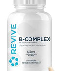 Revive Md Vitamin B Complex Capsules For Men and Women Supports Heart Health Energy and Immune System Vitamin B12 Complex Promotes Healthy Brain Function and Overall Wellness (60 Servings)