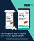 Acebiome Bnr Liver Care Milk Thistle Probiotics and Prebiotics Silymarin Liver and Digestive Support 5 Billion CFU d 60 Capsules