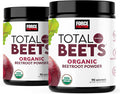 Force Factor Total Beets Organic Beetroot Powder Superfood to Boost Daily Nutrition USDA Organic Vegan Gluten- and Non-GMO Beet Supplement Unflavored 180 Servings 2-Pack