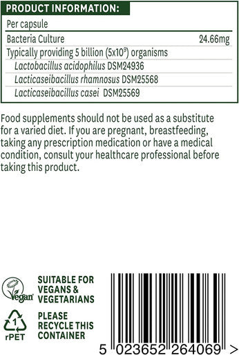 Natures Aid Acidophulus Complex Capsules 50mg Pack of 60