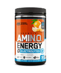 Optimum Nutrition Amino Energy Plus Electrolytes Energy Drink Powder Caffeine for PreWorkout Energy Amino Acids / BCAAs for PostWorkout Recovery Tangerine Wave 30 Servings
