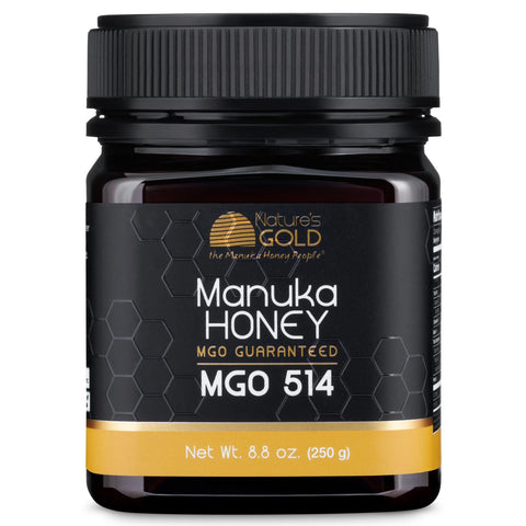 NatureÃ¢â‚¬â„¢s Gold Raw Manuka Honey, MGO 514+ | Authentic MGO, Australian Honey, Non-GMO, 100% Pure Genuine Traceable from Hive to Home