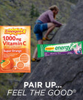 Emergen-C 1000mg Vitamin C Powder, with Antioxidants, B Vitamins and Electrolytes, Vitamin C Supplements for Immune Support, Caffeine Fizzy Drink Mix, Super Orange Flavor - 3 Count