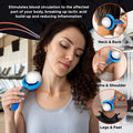 Prime Fitness Cold Massage Roller Ball Cold Therapy Ice Roller Ball With Handle Cryo Stick Relieve Muscle Pain (Blue)
