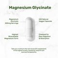 Deal Supplement Magnesium Glycinate 500mg Veggie Capsules & Vitamin D3 5000iu + K2 100mcg Softgels Bundle - Easily Absorbed Chelated Mineral - D & K Essential Sunshine Vitamins