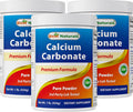 Best Naturals Calcium Carbonate Powder 1 Pound - Food Grade (16 OZ (Pack of 3))