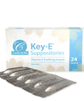 Carlson KeyE Suppositories 30 IU Vitamin E Suppository Lubricates Dry Areas Treatment for Women and Men Vaginal and Rectal 24 Count