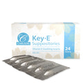 Carlson KeyE Suppositories 30 IU Vitamin E Suppository Lubricates Dry Areas Treatment for Women and Men Vaginal and Rectal 24 Count