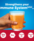 Emergen-C Immune Triple Action Immune Support Powder Betavia (R) 1000Mg Vitamin C B Vitamins Vitamin D And Antioxidants Super Orange 30 Count