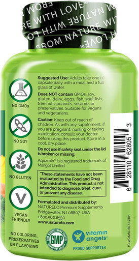 Naturelo One Daily Multivitamin For Women 50+ (Iron Free) - Menopause Support For Women Over 50 - Whole Food Supplement - Non-Gmo - No Soy - 60 Capsules - 2 Month Supply