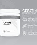 Nui Nutra Creatine Monohydrate Powder Supplement (Micronized) | 300G | Muscle Mass, Strength, and Performance Improvement for Men and Women | Pre Workout Energy & Post Workout Recovery | Unflavored