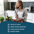 Digestive Enzymes Supplement with Probiotics for Breaking Down Dairy Protein Sugar Carbs Nutrient Absorption Lactose Gas Relief Bloating Vegetarian 3rdParty Tested 60 Capsules