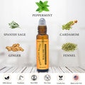 PRIME NATURAL Headache Relief Essential Oil Roll On 10Ml
