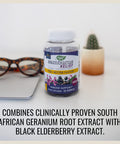 Nature's Way Sambucus Relief Gummies with Elderberry, Vitamin C, Zinc and South African Geranium, Immune Support, 60 Count
