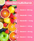 BSSTABBON Women'S Multivitamin Gummies Peach Flavor, Contains 6 Essential Vitamins (Vitamin A,B6,B12,C, D, E) And Multiple Mineral Values For Skin, Hair, Energy, Immune, Bone(60 Gummies) (60 Count)