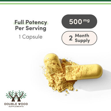 Double Wood Supplements Berberine Supplement High Purity 97% Hcl (Third Party Tested Non Gmo 60 Capsules 500Mg