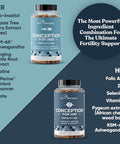 Eu Natural Conception Fertility for Her & Him Bundle - Fertility Supplements Combo for Women & Men Prenatal Vitamins Promote Hormone Balance Cycle Consistency Aid Ovulation 120 Count