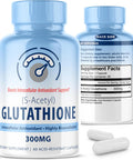 Maxlife Naturals S-Acetyl L-Glutathione - Acetylated Glutathione Supplement 300mg - Works as Antioxidant Support Liver & Skin Vitality - Highly Bioavailable L Glutathione Supplement - 60 Pure Glutathione Capsules