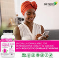 Renew Actives Myo-Inositol & D-Chiro Inositol - Supports Ovarian Function, Menstrual Cycle, Hormonal & Metabolic Conditions - 60 Capsules