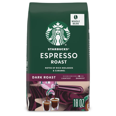 Starbucks Whole Bean Coffee, Dark Roast Coffee, French Roast, 100% Arabica, 1 bag (28 oz)