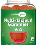 Maxi Health Multivitamin Gummies Vitamins for Adults & Kids - Cherry Flavored Gummy Multivitamins - 60 Vitamin Gummies for Women and Men - Daily Multi Vitamin Womens & Mens Multivitamins Gummies