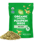 Go Raw Organic Sprouted Pumpkin Seeds - Sea Salted Pepita Snack | Keto, Non-GMO, Vegan, Gluten-Free, Kosher, Paleo, Protein-Packed Superfood, Healthy Vegan Snack for Adults and Kids, 14oz Bag