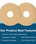 6 Pack Silicone Scar Removal Sheets For Breast - Breast Silicone Scar Sheets Tape - Breast Reduction After Surgery For Scars, Breast Augmentation Post Surgery Supplies For Scar Treatment (Blue)