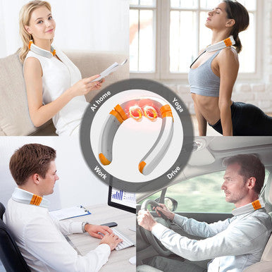 Osito Neck Massager Fsa Hsa Approved Eligible Items, Neck Massager For Pain Relief Deep Tissue With Heat, Ems Tens Therapy Electric Cervical Neck Massage With 9 Modes 50 Levels For Men Women