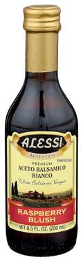 Alessi Foods White Balsamic Raspberry Blush Vinegar, 8.5 oz, Red