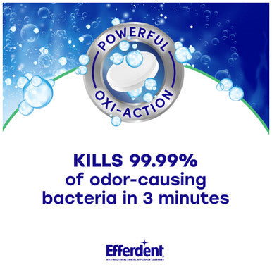 Efferdent Anti-Bacterial Denture Cleanser 126 Tabs By Efferdent