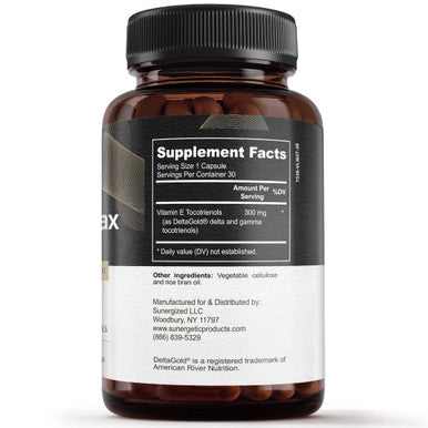 Sunergetic Premium Annatto Tocotrienol Supplement ÃƒÂ¢Ã¢â€šÂ¬Ã¢â‚¬Å“ with DeltaGold ÃƒÂ¢Ã¢â€šÂ¬Ã¢â‚¬Å“ Tocotrienols Vitamin E 300 mg ÃƒÂ¢Ã¢â€šÂ¬Ã¢â‚¬Å“ Supports Liver Immune & Heart Health - Delta + Gamma Tocotrienols (30 Liquid Capsules)
