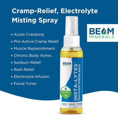 How To Stop Leg Cramps Immediately Electrolyte Misting Spray Insta-Lytes Natural Liquid Electrolytes Fulvic Acid Trace Minerals Spray Fast Micronutrients Supplements - 2Oz