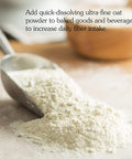 Nunaturals Oat Fiber Powder, All Natural Non-Gmo, Supports Digestive Health, 1 Lb