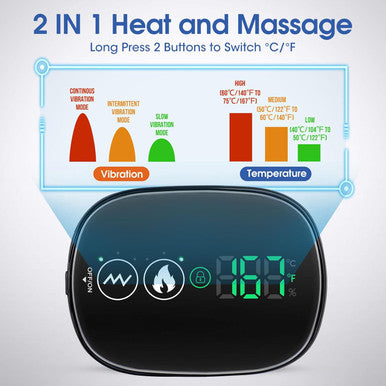 Cordless Shoulder Heating Pad, Heated Shoulder Wrap With Vibration, Shoulder Massager Heated Shoulder Brace For Women Men