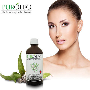 PUROLEO Eucalyptus Essential Oil, 4 FL OZ/120 ML (Large Bottle) 100% Pure | Natural Aromatherapy Oil for Diffuser Steam Distilled (MADE IN CANADA)
